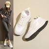 Autumn and Winter Women's Shoes, Women's Sneakers, White Sneakers, Low-top Round-toe Lace-up Casual Shoes