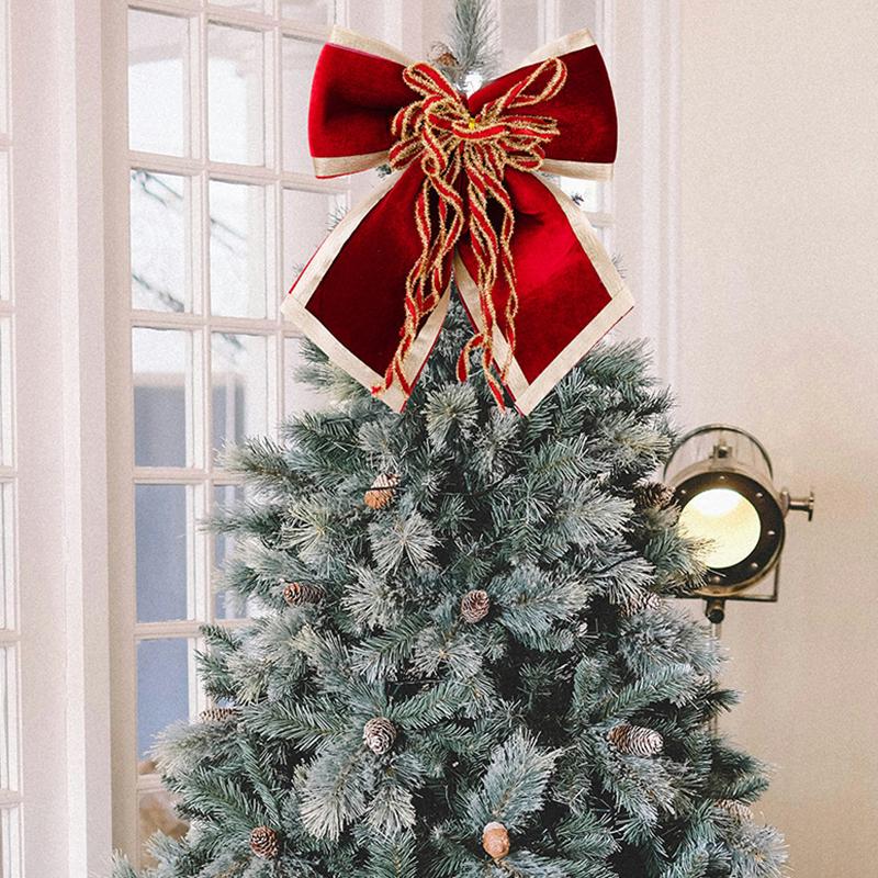 Vánoční mašle,Velké mašle na věnce na stromek, balení dárků, girlanda,Vánoční dekorace, sváteční tvoření, stuhy na vánoční stromek, ozdoby