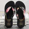 Women's Bohemian Satin Strap Platform Beach Slippers