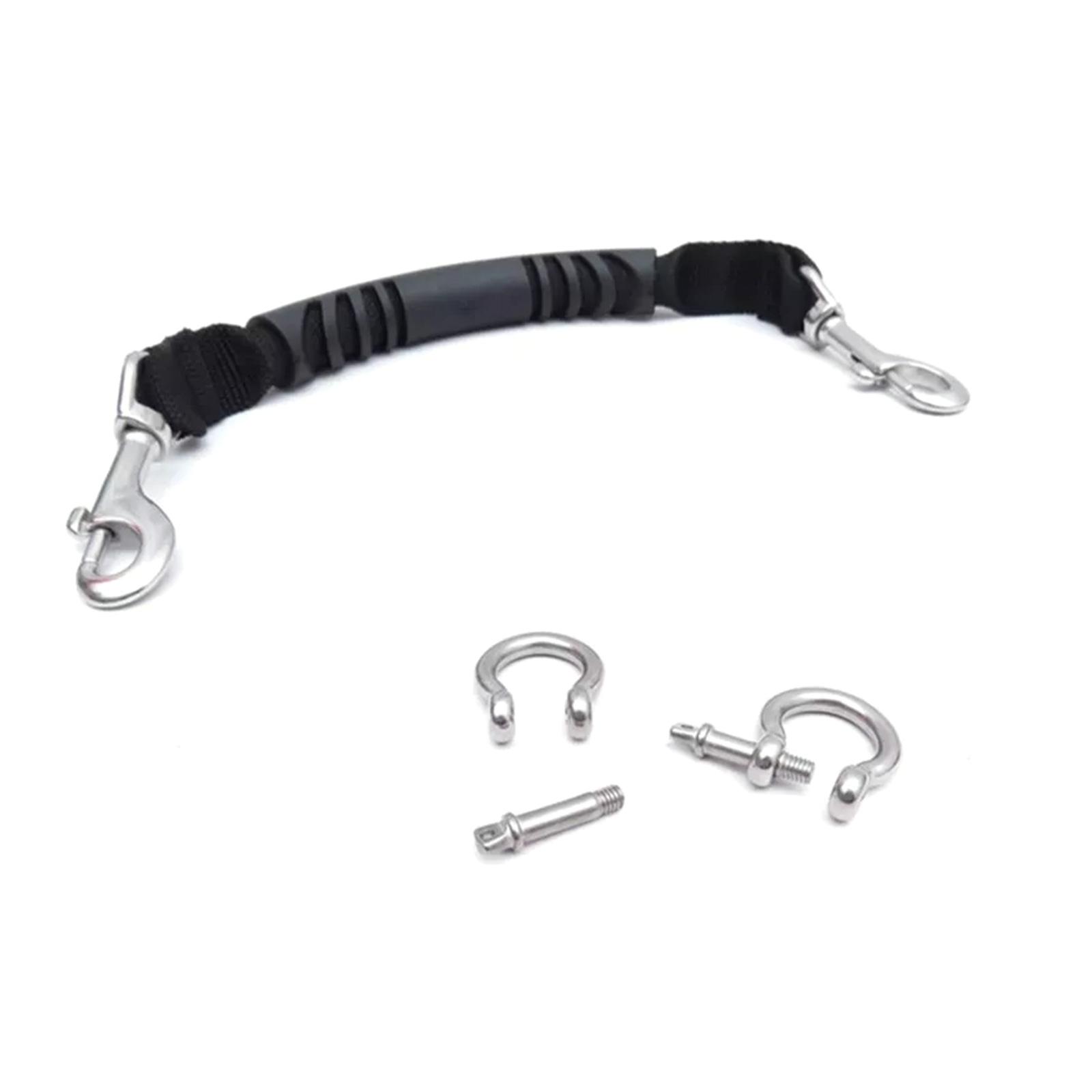

Underwater Camera Housing Carry Lanyard Scubas Diving Light Camera Handle With Hook & Clip Waterproofs Case Soft Handle 1