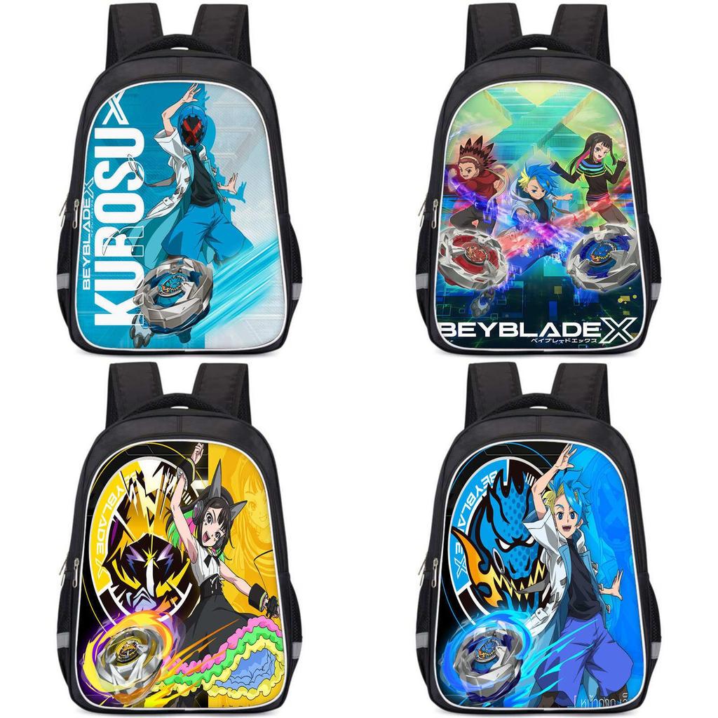 Beyblade X Skoletaske Rummeligt Rum Unisex Taske Til Daglig Brug