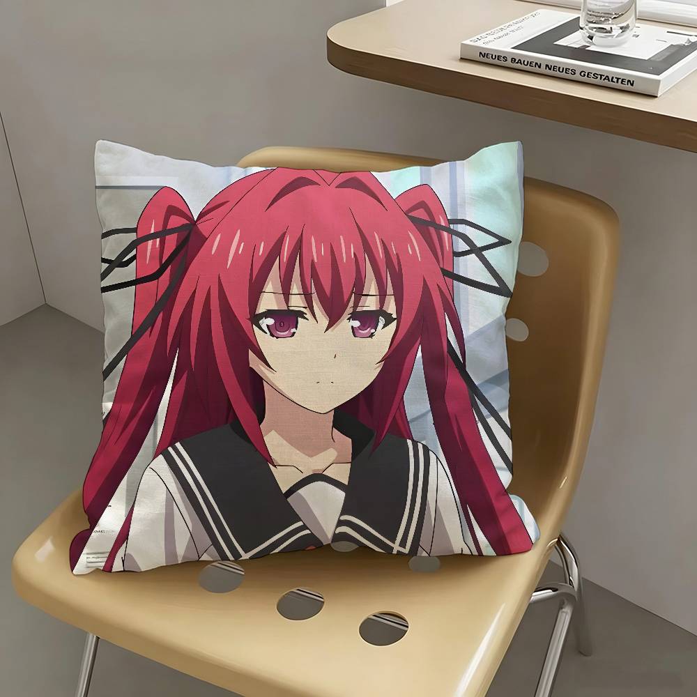 1pc Mio Naruse Anime Characters Pillow Case Fashion Square Pillowcase Bedroom Sofa Room Ins Decoration Leisure