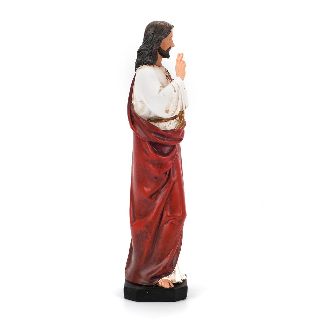25.5cm Jesus's Sacred Heart of Jesus Statue Catholic Christian Religious Decoration Sculpture Statuary Souvenirs Gifts