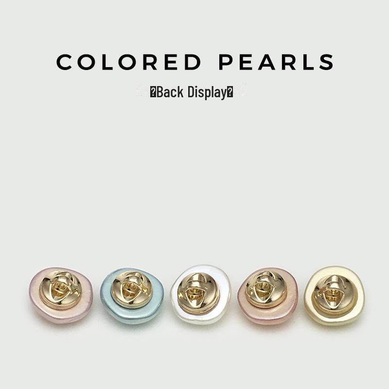 Nasturi Cheongsam colorați, neregulați, din perle și ciuperci pentru decorarea cămășii și a puloverului