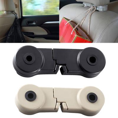Universal Invisible Car Seat Headrest Mount Double Hook Sundries Bag Hanger