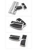 Non-Slip Stripe Style Pedal Set for Mitsubishi: Accelerator, Brake, and Rest