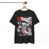 Cyberpunk Ramen Cat T-Shirt, Japanese Anime Graphic Tee, Y2K Techwear