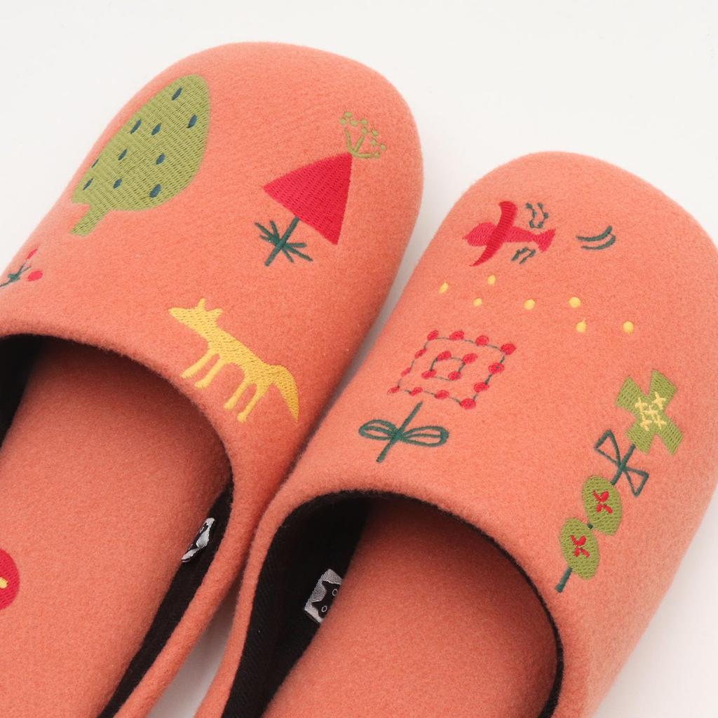 ATSUKO MATANO Size M Room Cute and "Little Forest" Slippers, [Atsuko Matano, Shoes, Stylish] (Pink)