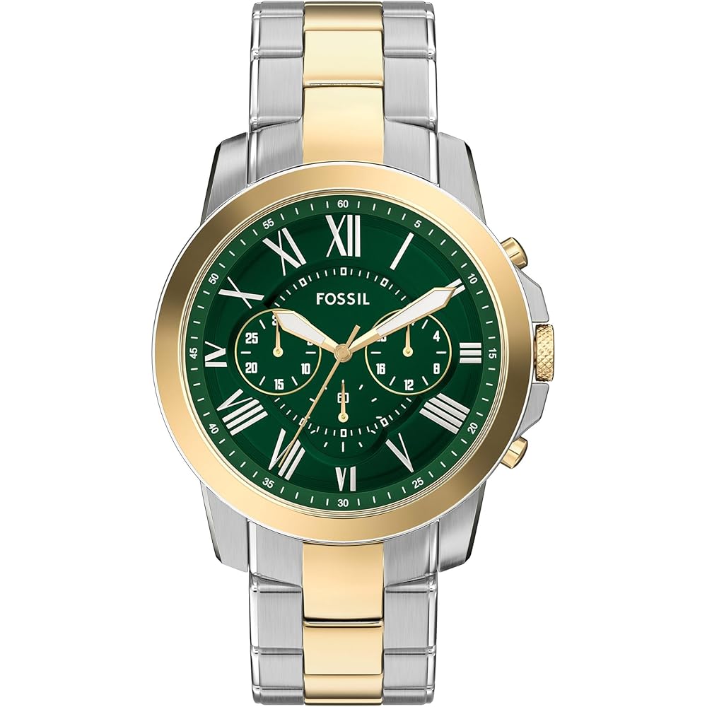 Fossil Grant FS6131 Men s Multicolor Watch Analog Stainless Steel Water Resistant