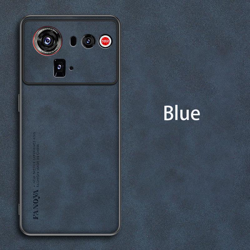 Retro Leather Skin Feel Case For ZTE Nubia Z80 Ultra Z80Ultra Shockproof Matte Silicone Soft Case Cover