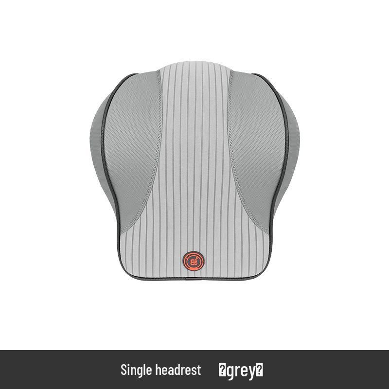 Electric Massage Lumbar Support Pillow - Memory Foam Car Seat Cushion with Remote Control.