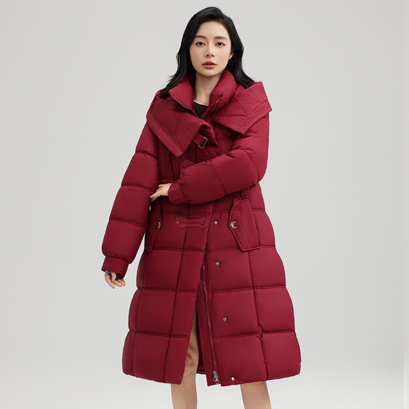 Autumn Winter Thicken Warm Parka Women Casual Sweety Solid Color Big Pocket Loose Long Hooded Coat Jackets Outwear