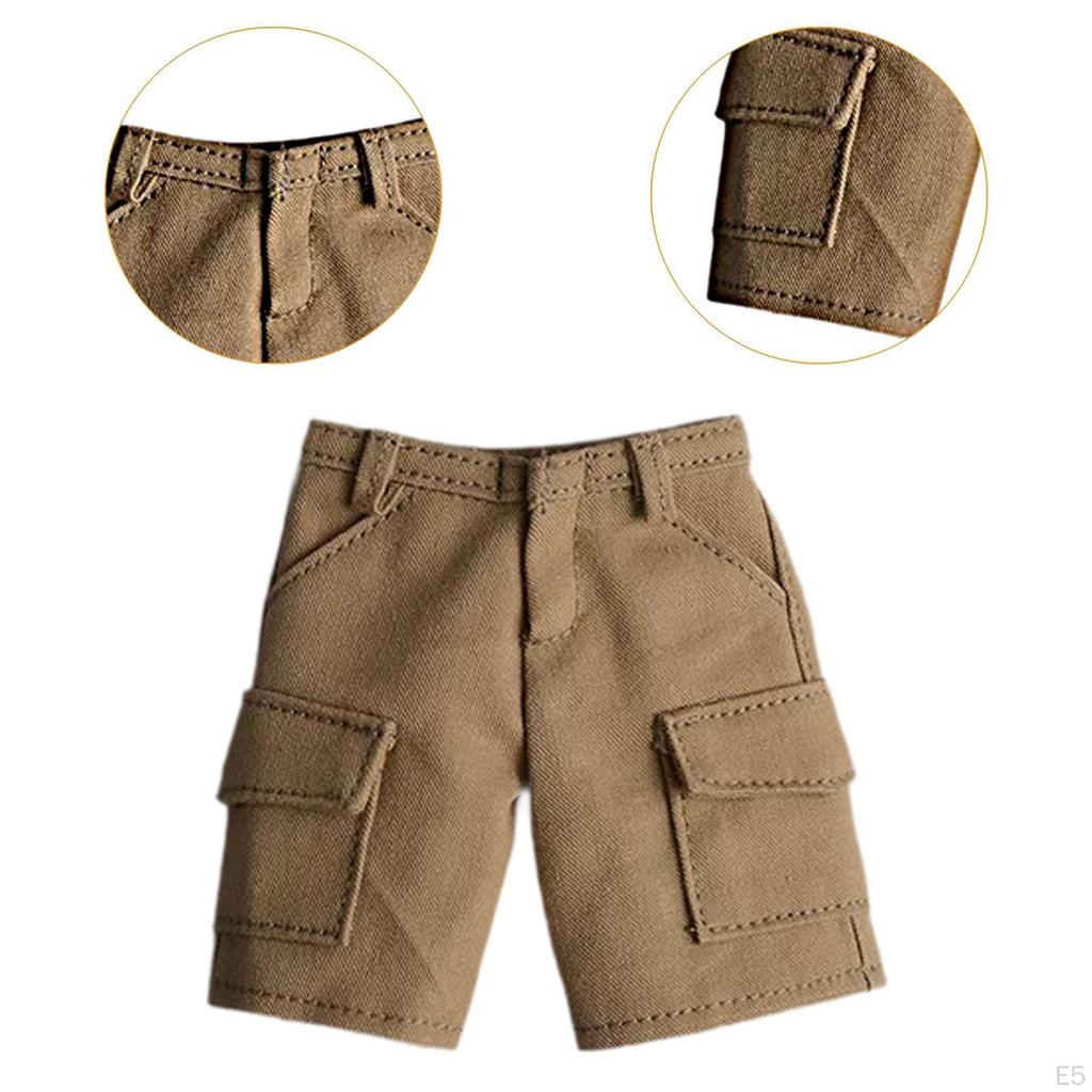 Action Figure Short Pants Dress Wearable Doll Costume Muscular Male for 1:9 1:12 Scale