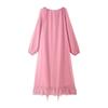 Layered V-Neck Long Dress for Women - European and American Style