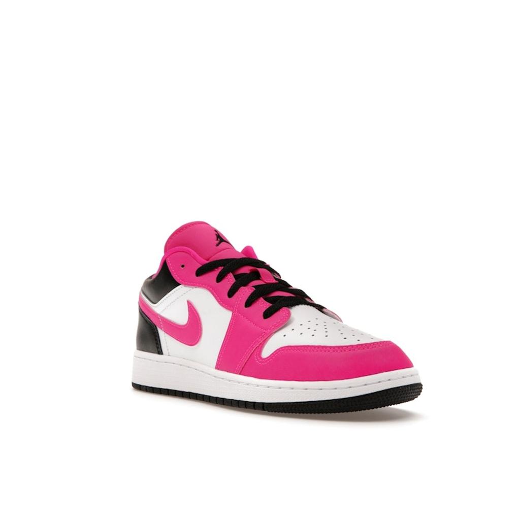 Air Jordan 1 Low GS Fierce Pink Kids Sneakers Black White DZ5365-601