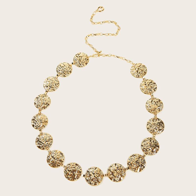 Retro Metall Damen Hüftkette Mit Geschnitztem Blumendesign Für Sommerfestival Zubehör