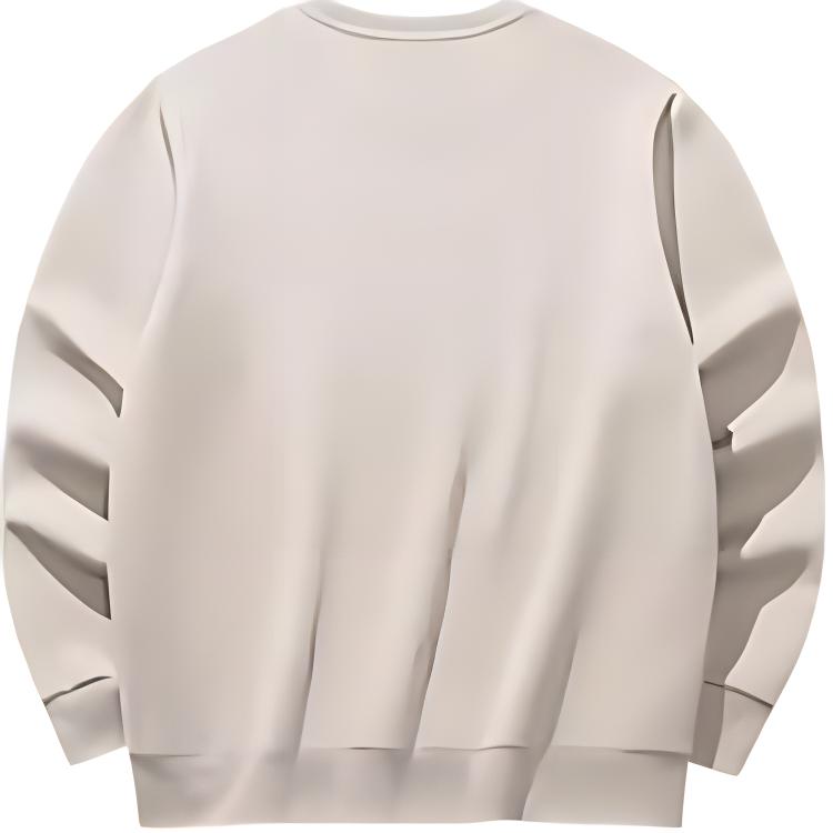 Anta Mens Training Series Sports Casual Simple Solid Color Crew Neck Pullover Sweatshirt Men sweatshirt Gray 152517720-2