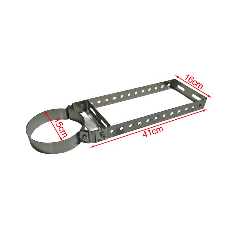 Stainless Steel Chimney Holder Bbq Accessory 150 Short 150mm Diameter, 1.8mm Thickness Chimney Pipe Holder Solid Construction