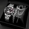 New Suit Fashion Business Calendar Watch Men'S Steel Belt Watch Watch Business Explosion Bracelet Men'S Watch
