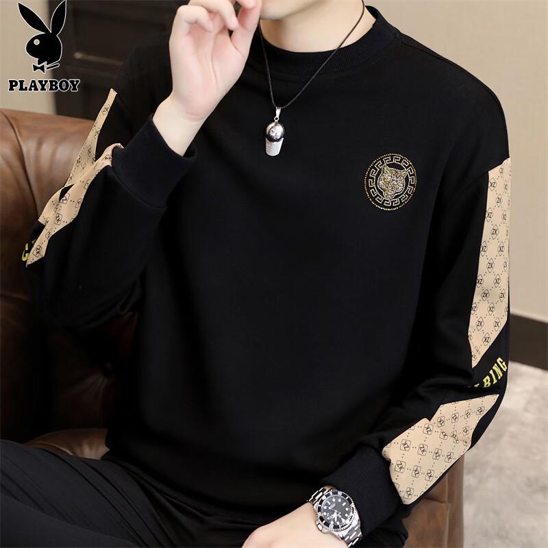 

Playboy Men s Crewneck Long Sleeve Sweatshirt 2XL