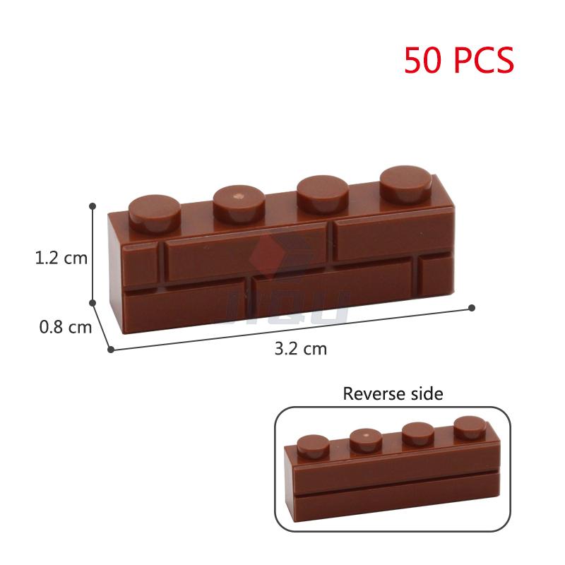 MOC 1x2 1x3 1x4 L Dots Masonry Profile Thick Brick Creative Figures House Contruction Building Blocks Toy Compatible 98283 15533