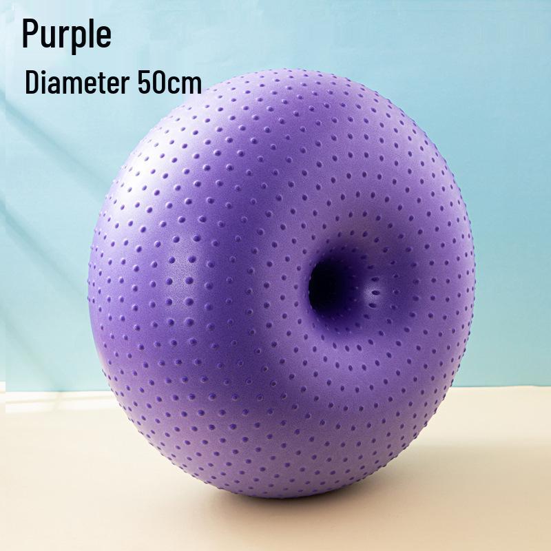 Explosion-Proof Inflatable Peanut Ball for Yoga, Fitness, and Rehabilitation