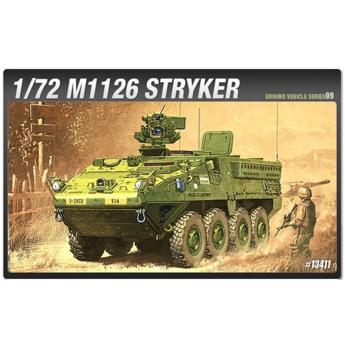 Academy 1/72 Scale Ground Vehicle Series 9 M1126 Stryker Plastic Model
