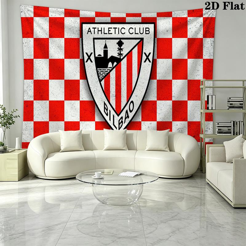 Athletic Club Wall Tapestry Aesthetic Wall Hanging Printed Fabric Blanket Decorative Tapestries for Bedroom Living Room Home Decor