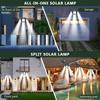 2000LM NEW Solar Street Light Outdoor 4 Head 198 LED Motion Sensor Garden Wall Lamp Waterproof Remote Control Landscape Home Decor