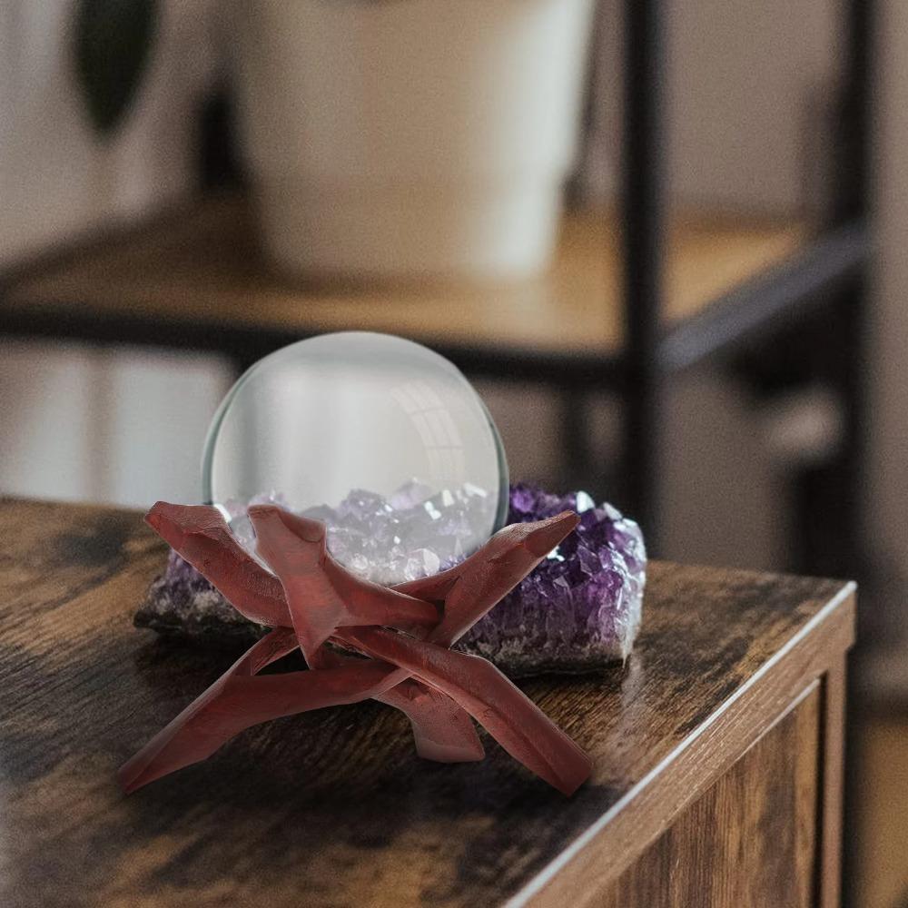 Multipurpose Display Stand Safe Incense Holder Desktop Decorative Prop Wooden Tripod  Living Room