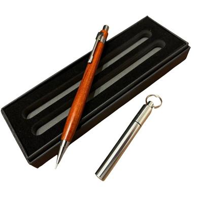 Wooden Shaft Mechanical Pencil Gift Box Lightweight Slim Wooden Look Rare Wood Fine Wood Artisan Handmade Workshop Mechanical Pencil Wooden Shaft Gift