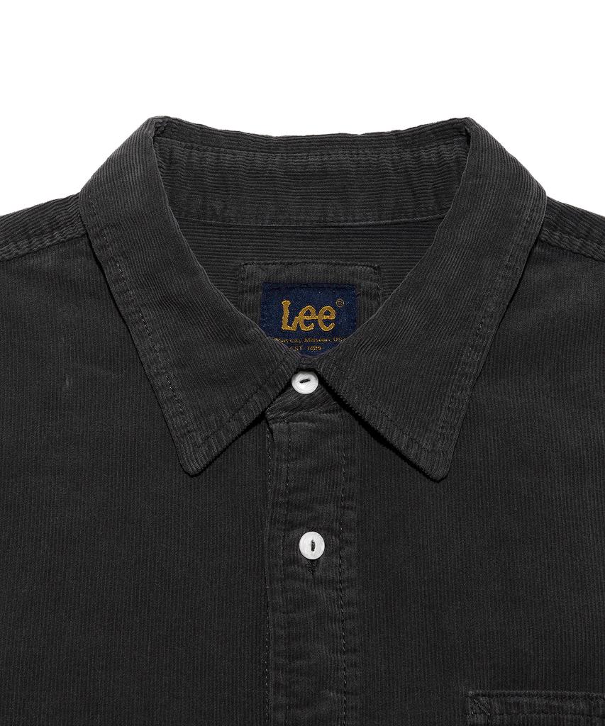 LEE Loco Pocket Dyed Corduroy Shirt Charcoal