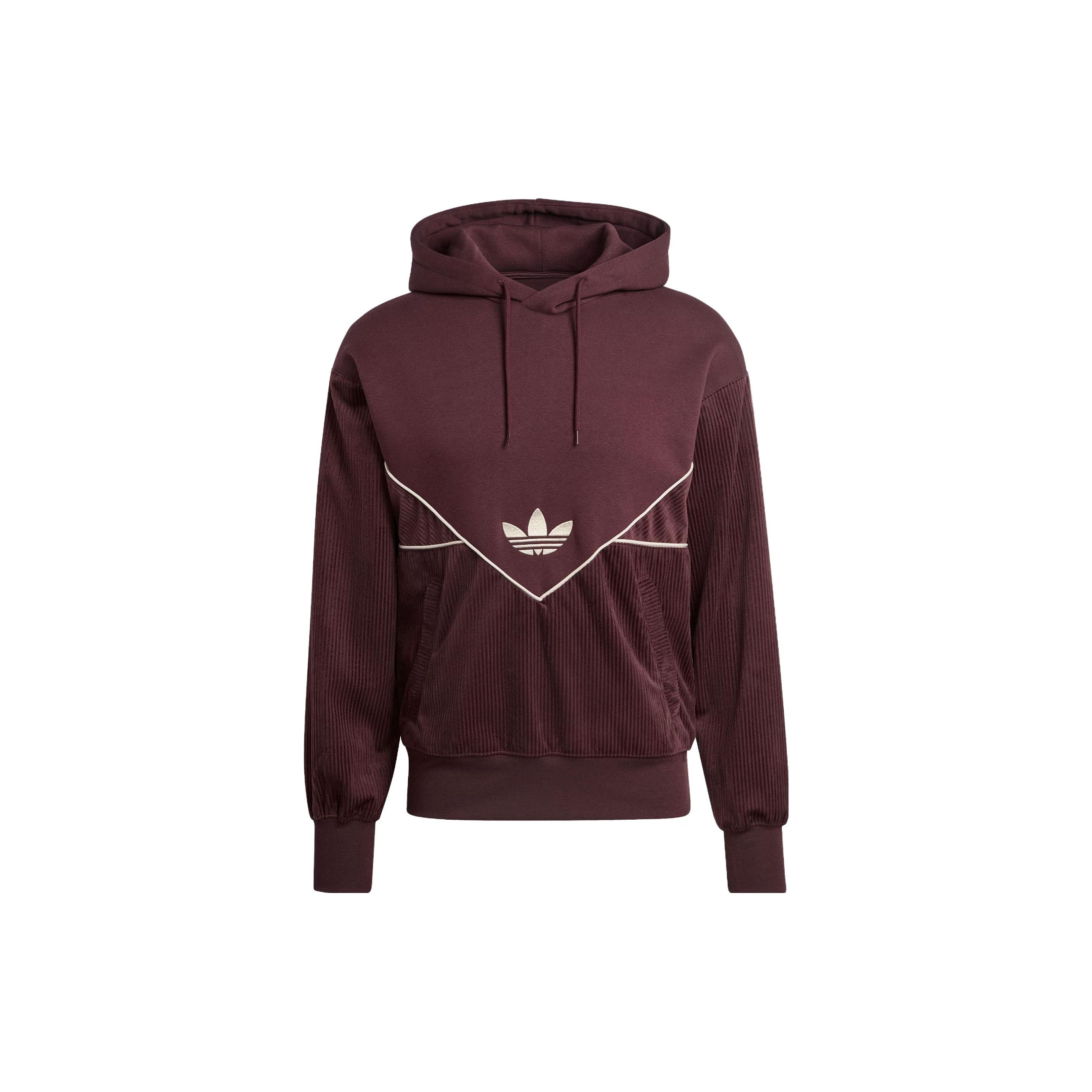 adidas Originals Adicolor Seasonal Corduroy Hoodie Brown II5788 XS