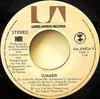 7inch Record WAR - Summer UAXW834Y United Artists  1976 Canada Soul/Funk Used