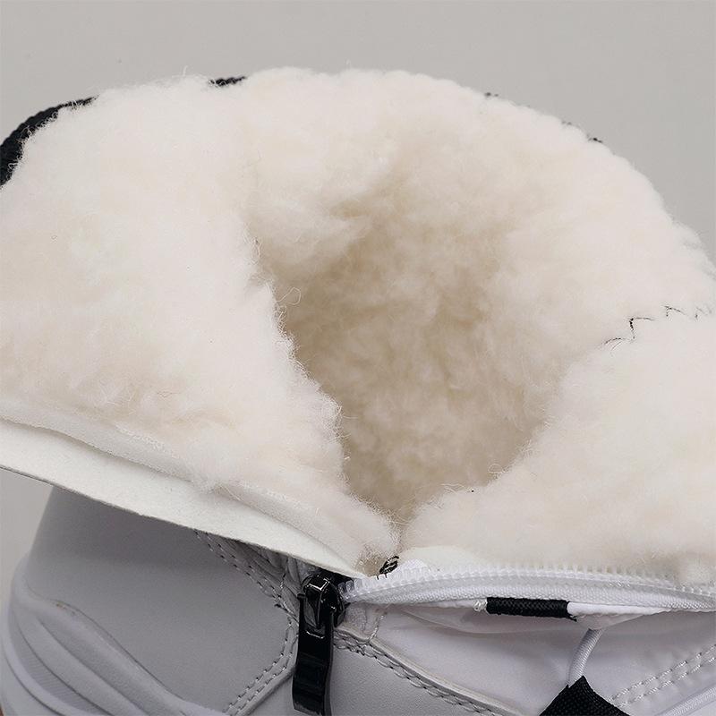 26 Winter snow boots women's snow-proof and non-slip thickened warm cotton shoes couple casual men's shoes