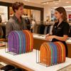 2 Pieces Hat Organizer Metal Caps Storage Holder Hat Rack Display Stand Bookshelf Storage Racks Desktop Storage Racks