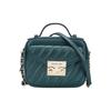 Michael Kors MK Rose Commuter Vintage Logo Flap Leather Camera Bag Women Shoulder Bag Dark-Green 35F1GX0C5U-RACING-GREEN