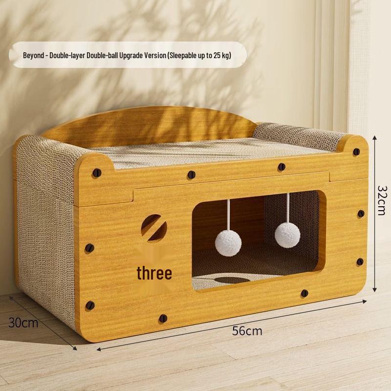 Durable Cat Scratching Board and Multifunctional Bed - Extra Large, Year-Round Use Cat Villa Sofa