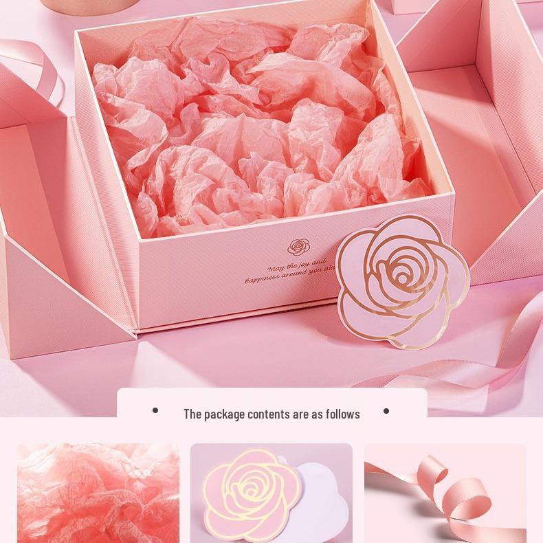 Elegant Pink Gift Box for Women - Ideal for Birthdays, Lipstick, Perfume & High-End Surprises