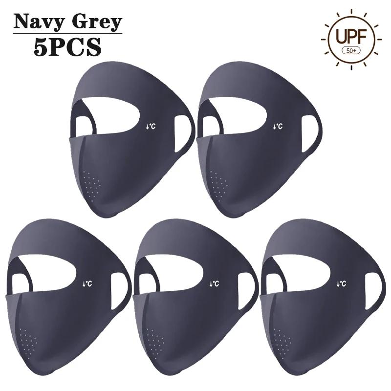 1-10PCS 2025 Summer Full Face Mask UV Sun Protection for Men Women Outdoor Travel Cycling Beach Elastic Breathable Face Cover