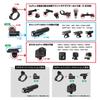 REC Mount GoPro Quick Release Adapter Set Easy and Fast Compatible with GoPro HERO Series Cameras and CatEye Black [H34GP-CATHL1] - Attach/Detach,