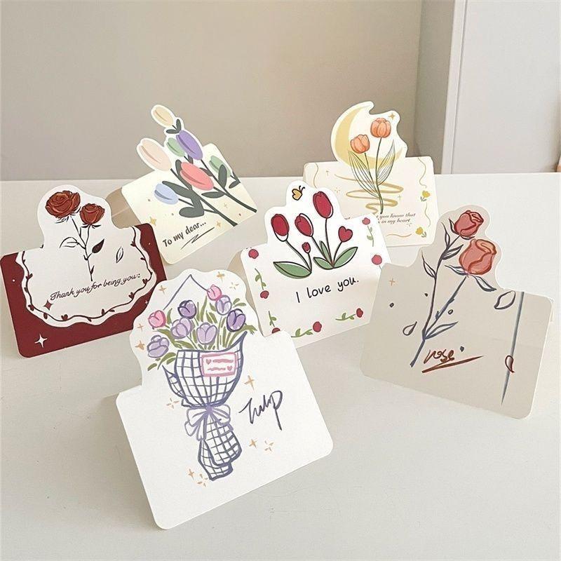 10 Pezzi Biglietti d'Invito Biglietti di Auguri Buon Compleanno Decorazione Fai da Te Biglietto Messaggio Biglietto Pieghevole Vuoto