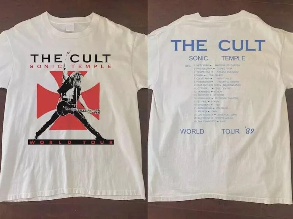 The Cult Sonic Temple World Tour 89 TShirt Unisex T-Shirt S