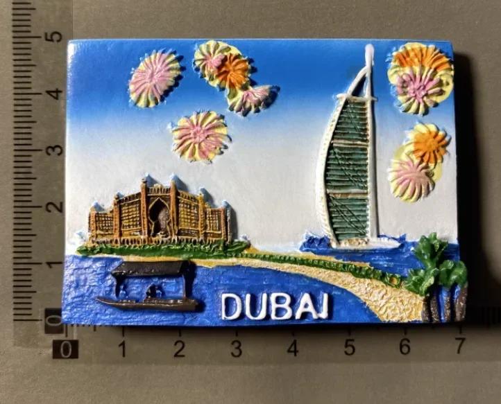 Dubai Turistic Suveniruri Magneți de Frigider Turnul Khalifa Arabia Saudită Frigider Magnet Comemorativ Autocolante Home Decoration