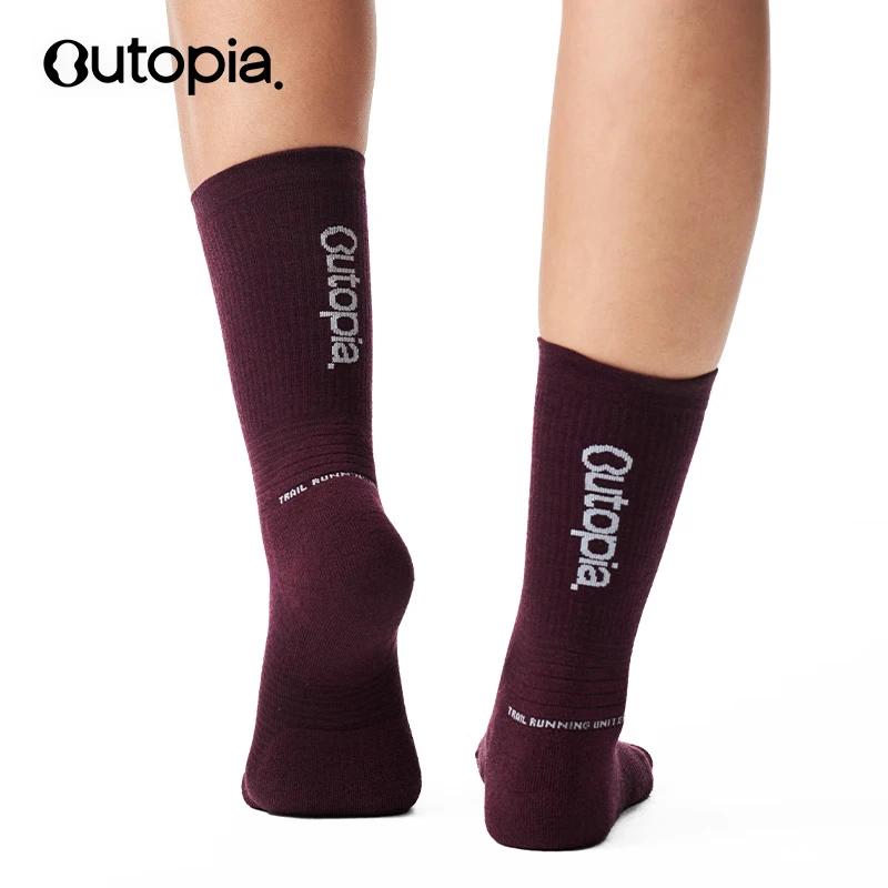 OUTOPIA Merino Wool Mid-Calf Outdoor Sports Socks
