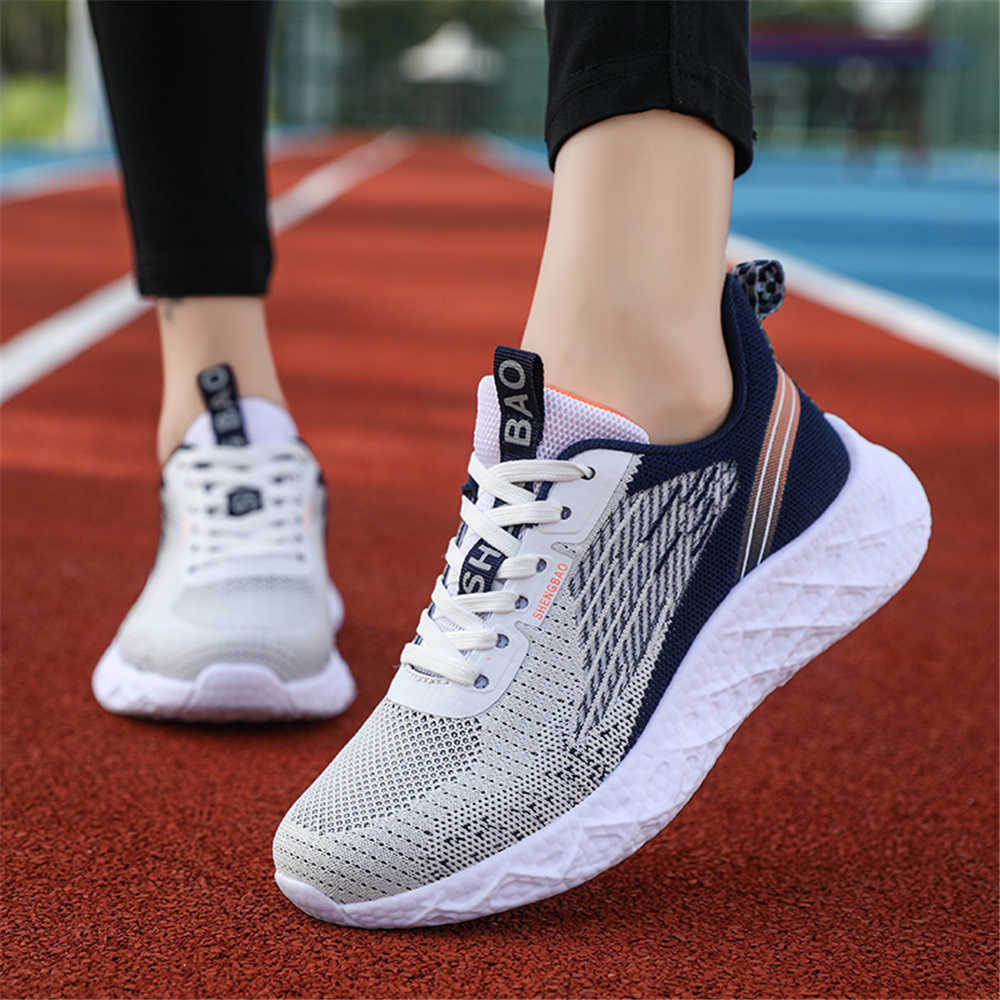 Fashion Thick Bottom Size 43 Women's Shoes Casual White Summer Sneakers Sports Woman Tennis Footwear On Sale Tenus Resell Krasofka