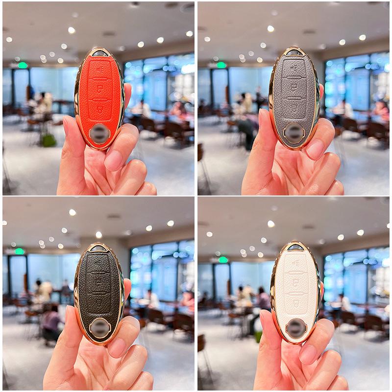 Nissan Key Cover for Sylphy, Teana, Qashqai, Kicks, Tiida, Murano, Bluebird – Car Key Shell Case for Women