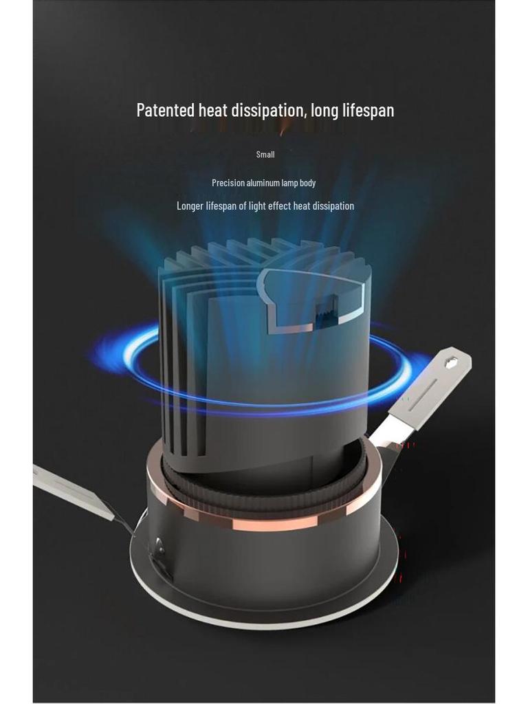 LED Anti-Glare Recessed Deep Cup Spotlight for Home and Bedroom