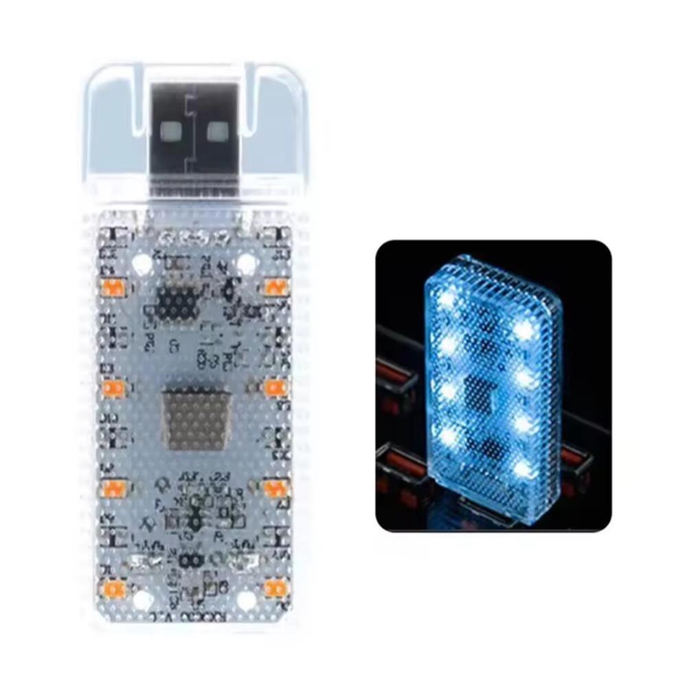 Magnetic Mount LED Car Touch Light Touch Sensor Mini Size Car Atmosphere Lamp Dimmable Light Soft Light USB Night Light