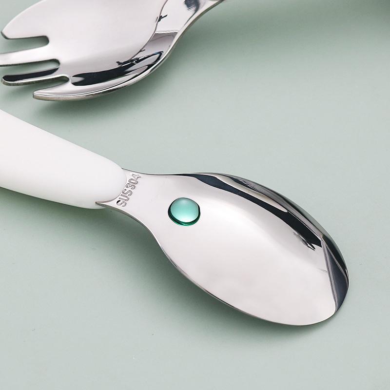 Baby Füttergeschirr Set Kinder Utensil Edelstahl Kleinkind Essgeschirr Besteck Cartoon Säuglingsnahrung Fütterlöffel Gabel